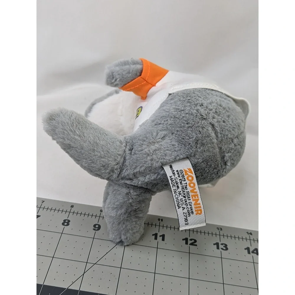 Gray Dolphin Porpoise Plush 9 Inch Florida Shirt Zoovenir 2019 RGU Group Stuffed